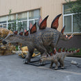 Load image into Gallery viewer, Stegosaurus Animatronics 1 adult and 1 cub
