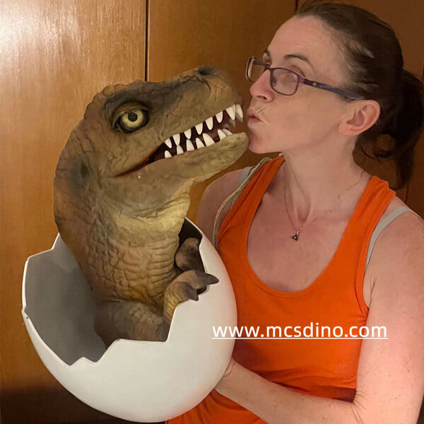 Marioneta Dino T-Rex en huevo-BB082