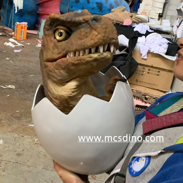 Marioneta Dino T-Rex en huevo-BB082