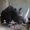 woolly rhinoceros animatronic model