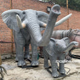 Charger l'image dans la visionneuse de la galerie,  Adult And Baby Elephant (spray water)
