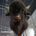 Cargar la imagen en la vista de la galería, Montura animatrónica de búfalo con cabeza de bisonte-MAB006
