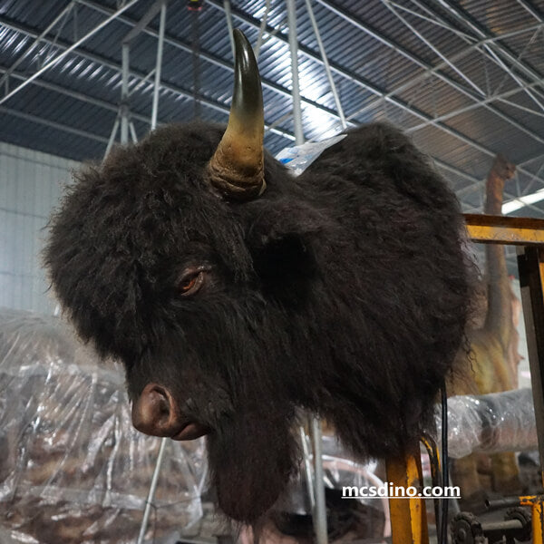 Tête de bison animatronique Mont Buffalo-MAB006