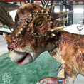 Cargar la imagen en la vista de la galería, MCSDINO Animatronic Dinosaur 5m Animatronic Dinosaur Pachycephalosaurus Showing In Plaza-MCSP001
