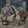 Charger l'image dans la visionneuse de la galerie, MCSDINO Animatronic Dinosaur Animatronic Model Gorgonopsid Inostrancevia Vs Scutosaurus-MCSG004
