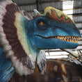 Carica l'immagine nel visualizzatore della galleria, MCSDINO Animatronic Dinosaur Animatronic Spew Out the Venom Dilophosaurus Model-MCSD004
