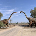 Load image into Gallery viewer, MCSDINO Animatronic Dinosaur Couple Of Brachiosaurus Dinosaur Statues-MCSB004D
