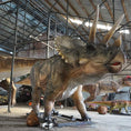 Cargar la imagen en la vista de la galería, MCSDINO Animatronic Dinosaur Dinosaur Model 32 Foot Animatronic Triceratops-MCST003
