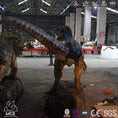 Cargar la imagen en la vista de la galería, MCSDINO Animatronic Dinosaur Jurassic-Sized Robotic Blue Raptor Model-MCSV001
