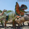 Load image into Gallery viewer, MCSDINO Animatronic Dinosaur Life-size 5m Long Dilophosaurus Animatronic Dinosaur-MCSD004B
