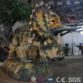 Cargar la imagen en la vista de la galería, MCSDINO Animatronic Dinosaur Lifelike Animatonic Triceratops Model-MCST003
