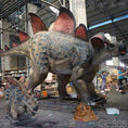 Bild in Galerie-Betrachter laden, MCSDINO Animatronic Dinosaur Llife-size Adult And Baby Stegosaurus Animatronics Models-MCSS009
