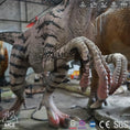 Cargar la imagen en la vista de la galería, MCSDINO Animatronic Dinosaur Moveable Deinonychus  Statue Female Raptor Animatronic-MCSD003
