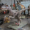 MCSDINO Animatronic Dinosaur Moveable Deinonychus  Statue Female Raptor Animatronic-MCSD003