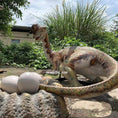 Cargar la imagen en la vista de la galería, MCSDINO Animatronic Dinosaur Oviraptor With Nest Sculpture-MCSO004B
