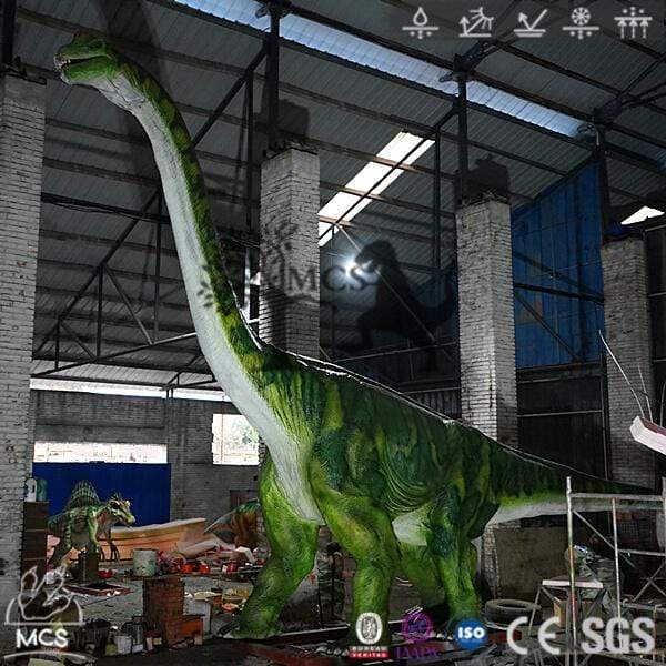 MCSDINO Animatronic Dinosaur Provide Customized Services. Made to order 5-6 weeks production Life Size 12m Animatronic Brachiosaurus Model-MCSB004