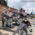 Bild in Galerie-Betrachter laden, MCSDINO Animatronic Dinosaur Styracosaurus Family Animatronic Dinosaur Models-MCSS011C

