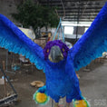 Cargar la imagen en la vista de la galería, MCSDINO Bespoke Animatronics Movable Blue Phoenix Animatronic Fawkes Statue For Sale-FM008
