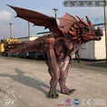 Bild in Galerie-Betrachter laden, MCSDINO Creature Suits Adult Medieval Fire-breathing Red Dragon Costume
