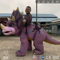 Charger l'image dans la visionneuse de la galerie, MCSDINO Creature Suits Dinosaur Ride-On Triceratops Costume For Adult-DCTR205
