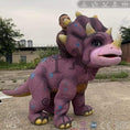 Cargar la imagen en la vista de la galería, MCSDINO Creature Suits Dinosaur Ride-On Triceratops Costume For Adult-DCTR205
