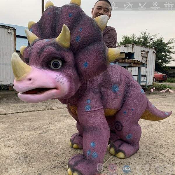MCSDINO Creature Suits Dinosaur Ride-On Triceratops Costume For Adult-DCTR205