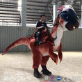Cargar la imagen en la vista de la galería, MCSDINO Creature Suits Feathered Dinosaur Costume Wrangler Ride On Gigantoraptor-DCGI301
