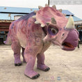 Carica l'immagine nel visualizzatore della galleria, MCSDINO Creature Suits Halloween Pink Triceratops Mummy Handmade Dinosaur Costume-DCTR202
