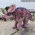 Cargar la imagen en la vista de la galería, MCSDINO Creature Suits Halloween Pink Triceratops Mummy Handmade Dinosaur Costume-DCTR202
