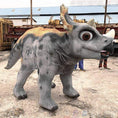 Cargar la imagen en la vista de la galería, MCSDINO Creature Suits Made to order 4-5 weeks production Baby Triceratops Costume Walkaround Suit-DCTR204
