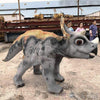 MCSDINO Creature Suits Made to order 4-5 weeks production Baby Triceratops Costume Walkaround Suit-DCTR204