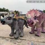 MCSDINO Creature Suits Made to order 4-5 weeks production Baby Triceratops Costume Walkaround Suit-DCTR204