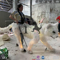Carica l'immagine nel visualizzatore della galleria, MCSDINO Creature Suits Snow Leopard Costume LED Animal Suit-MCSTC005
