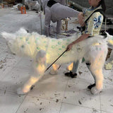 MCSDINO Creature Suits Snow Leopard Costume LED Animal Suit-MCSTC005