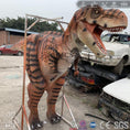 Cargar la imagen en la vista de la galería, MCSDINO Creature Suits T-Rex Costume Tiger striped Dinosaur Suit-DCTR602
