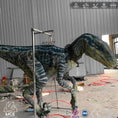 Cargar la imagen en la vista de la galería, MCSDINO Creature Suits The Lightest Raptor Costume Blue For Adult-DCRP714
