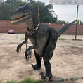 Carica l'immagine nel visualizzatore della galleria, MCSDINO Creature Suits Velociraptor Costume Green Raptor-DCRP703
