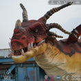 Cargar la imagen en la vista de la galería, MCSDINO Creature Suits Vivid Red Fire Dragon Costume|MCSDINO
