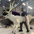 Load image into Gallery viewer, MCSDINO Creature Suits White Deer Suit Christmas Elk Costume-MCSTC006
