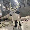 Cargar la imagen en la vista de la galería, MCSDINO Creature Suits White Deer Suit Christmas Elk Costume-MCSTC006
