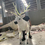 MCSDINO Creature Suits White Deer Suit Christmas Elk Costume-MCSTC006