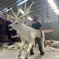 Cargar la imagen en la vista de la galería, MCSDINO Creature Suits White Deer Suit Christmas Elk Costume-MCSTC006
