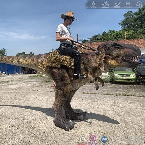Wrangler Ride On T-Rex Stilts Costume Experience Jurassic Riding -DCTR