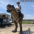 Cargar la imagen en la vista de la galería, MCSDINO Creature Suits Wrangler Ride On T-Rex Stilts Costume Experience Jurassic Riding -DCTR641
