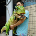 Load image into Gallery viewer, MCSDINO Egg and Puppet 47'' Cuddling Green Baby T-Rex Puppet For Kids Party-BB039
