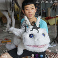 Cargar la imagen en la vista de la galería, MCSDINO Egg and Puppet Blinking White Baby Dragon Hand Puppet-BB037
