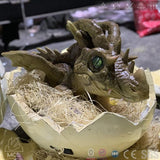 MCSDINO Egg and Puppet Dragon Egg Animatronic Hatching Green Baby Dragon-BB047