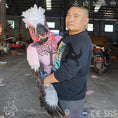 Cargar la imagen en la vista de la galería, MCSDINO Egg and Puppet Feathered Raptor Puppet In Arms Carry Posture-BB052
