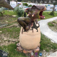 Cargar la imagen en la vista de la galería, MCSDINO Egg and Puppet Funny Fiberglass Dinosaur Egg Office Trash Can-BB020
