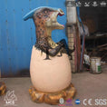 Load image into Gallery viewer, MCSDINO Egg and Puppet Funny Fiberglass Dinosaur Egg Office Trash Can-BB020
